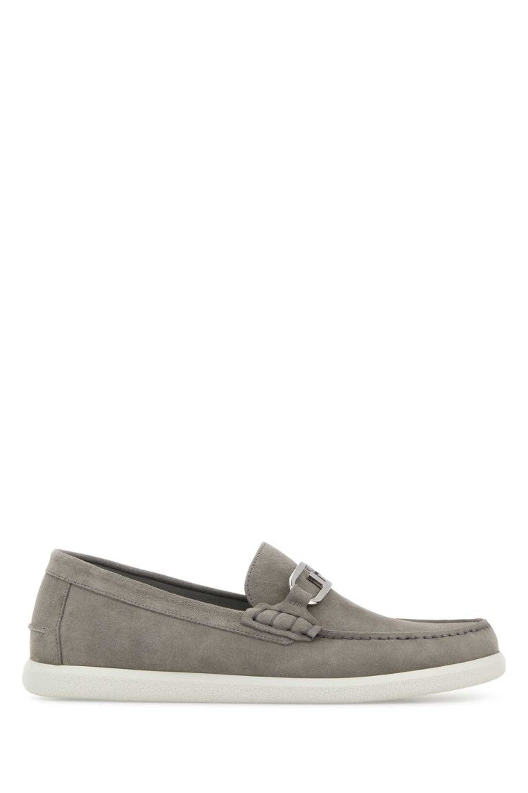 Fendi Rey Suede O Lock Light Loafers