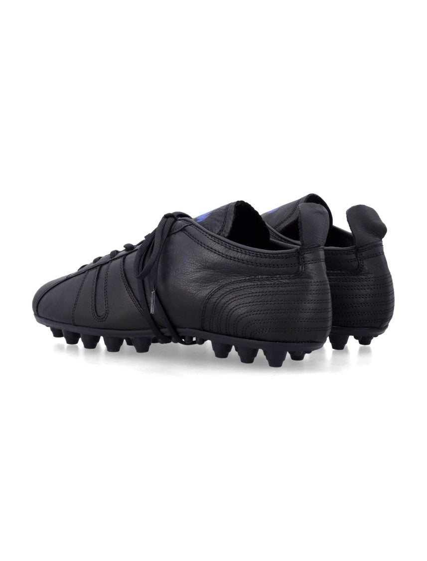 Pantofola D'oro 540 Football Inspired Black Leather Sneakers