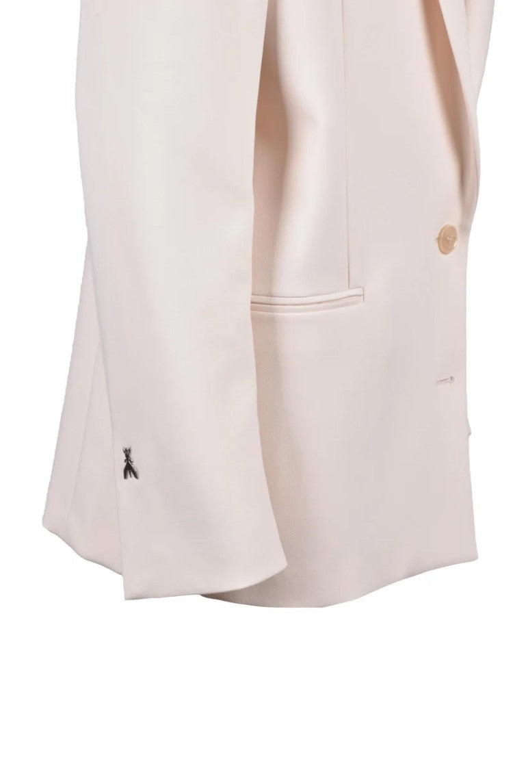 Patrizia Pepe Long Lined Jacket - Cream