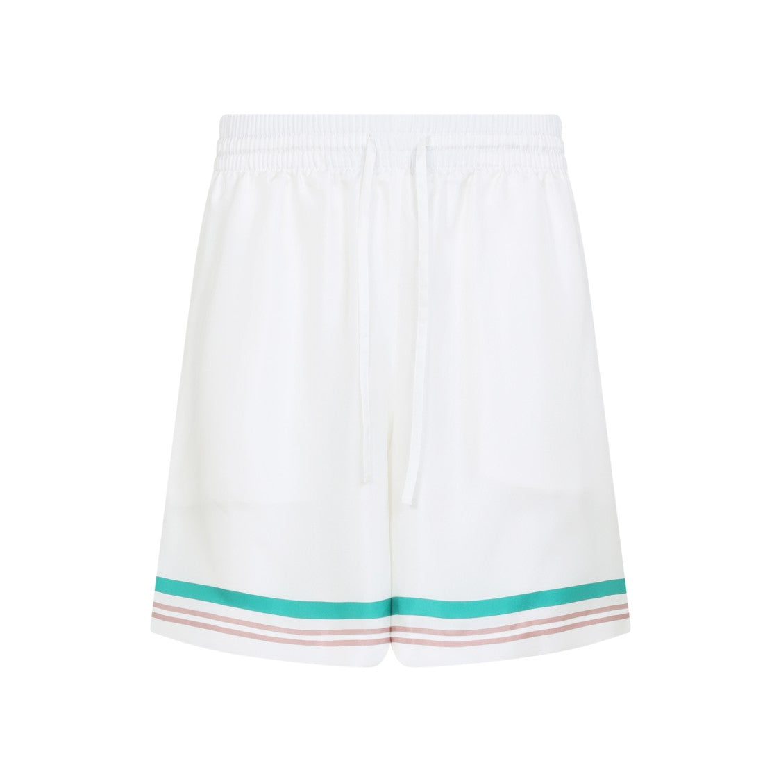 Casablanca Silk Bermuda Shorts With Stripe