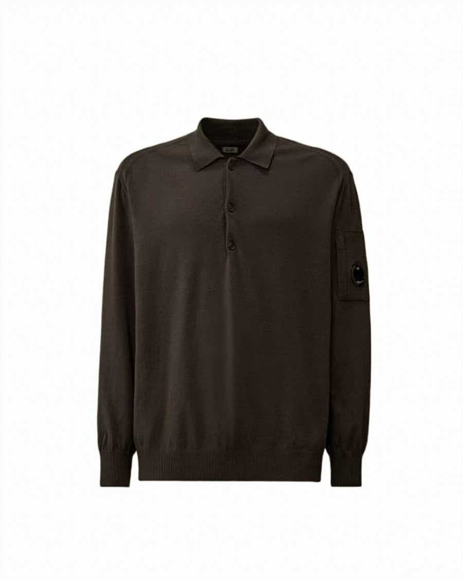 C.P. Company Long-Sleeve Polo Shirt With Classic Collar