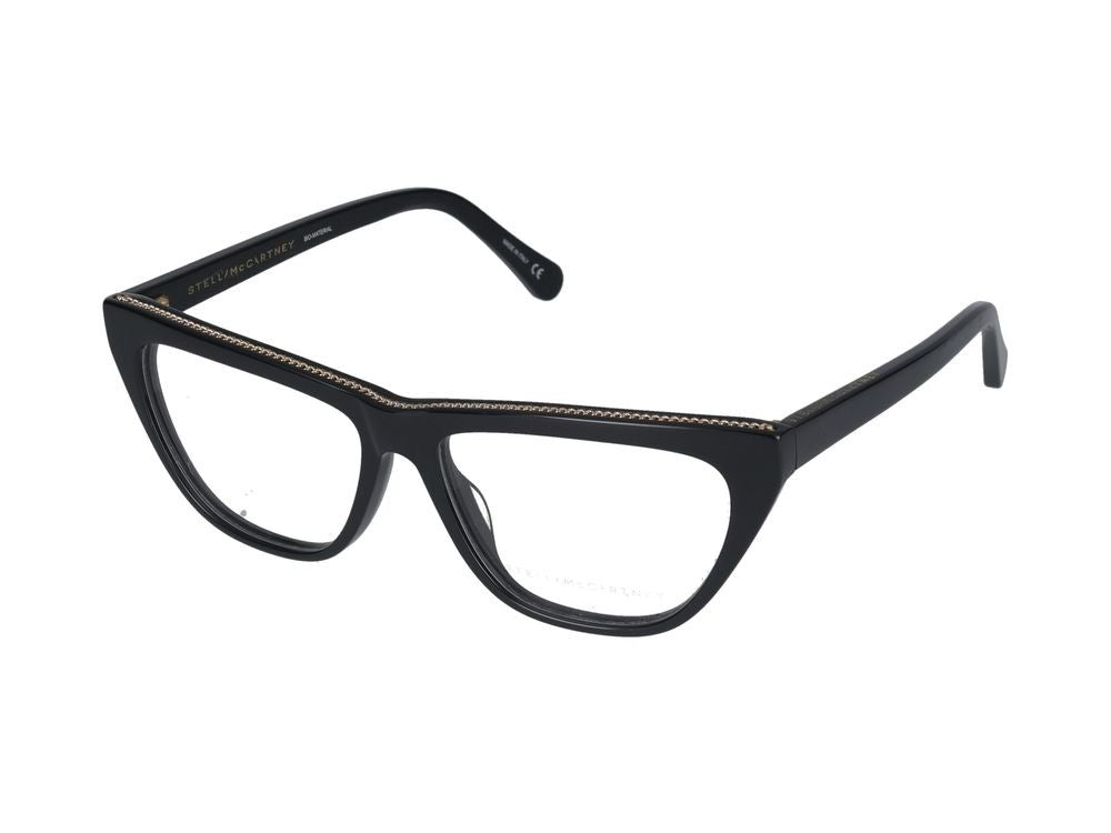 Stella Mccartney Eyeglasses Sc0191o 005 Black Black Transparent 55/15/145