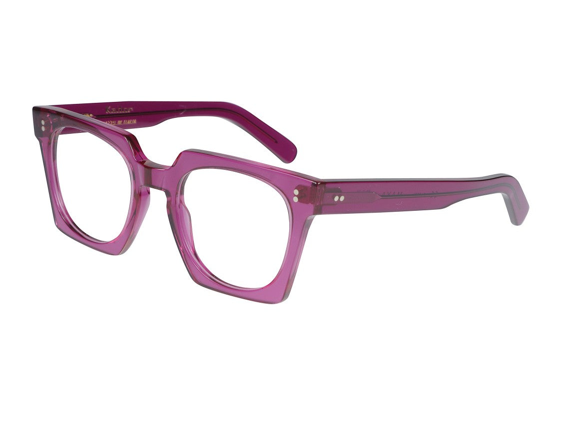 Kador Purple Maya Translucent Oversized Square Eyeglasses