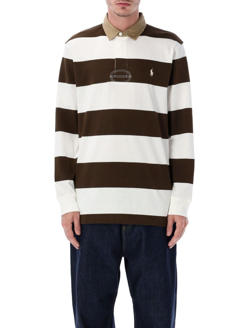 Polo Ralph Lauren Classic Fit Khaki-Collar Rugby Shirt
