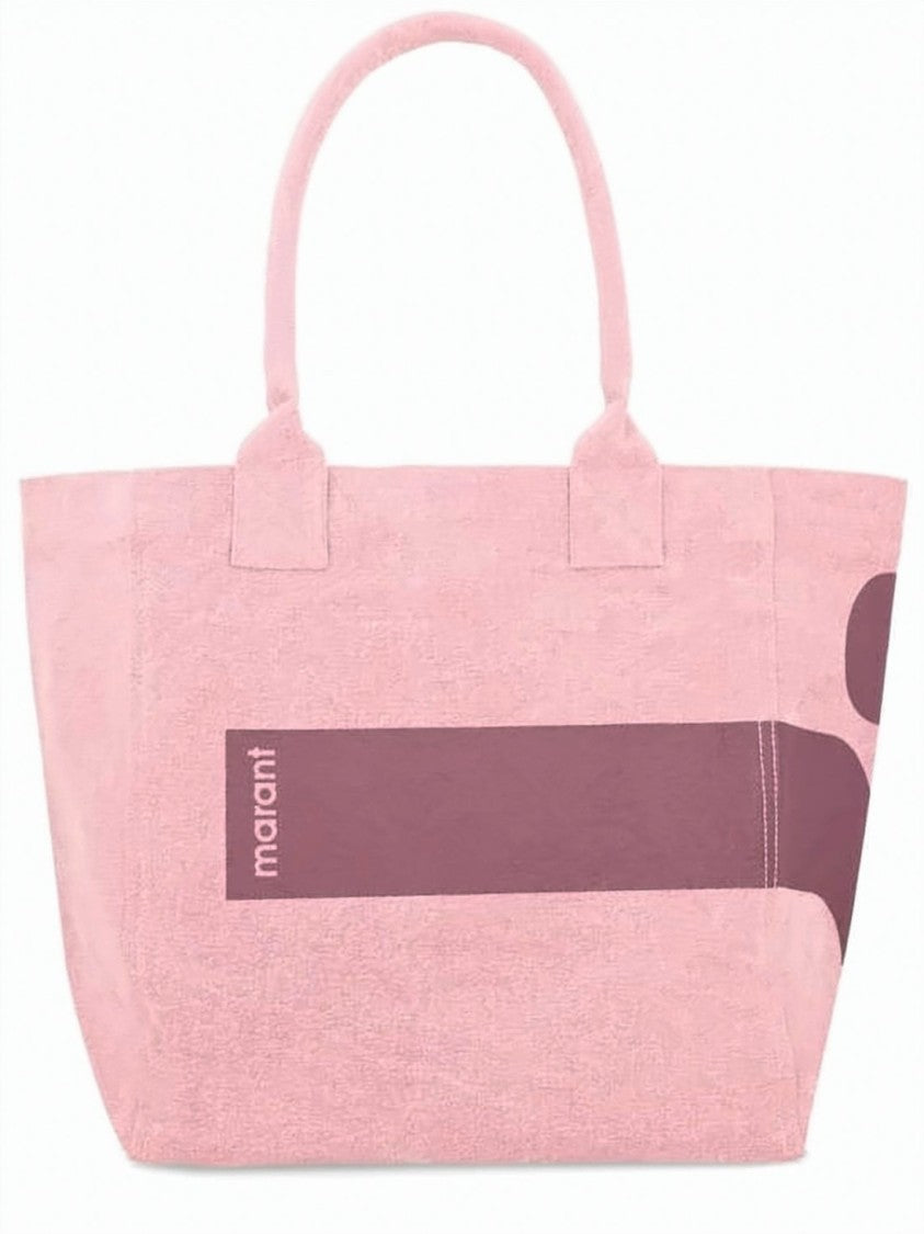 Isabel Marant Light Pink Geometric Print Shoulder Bag