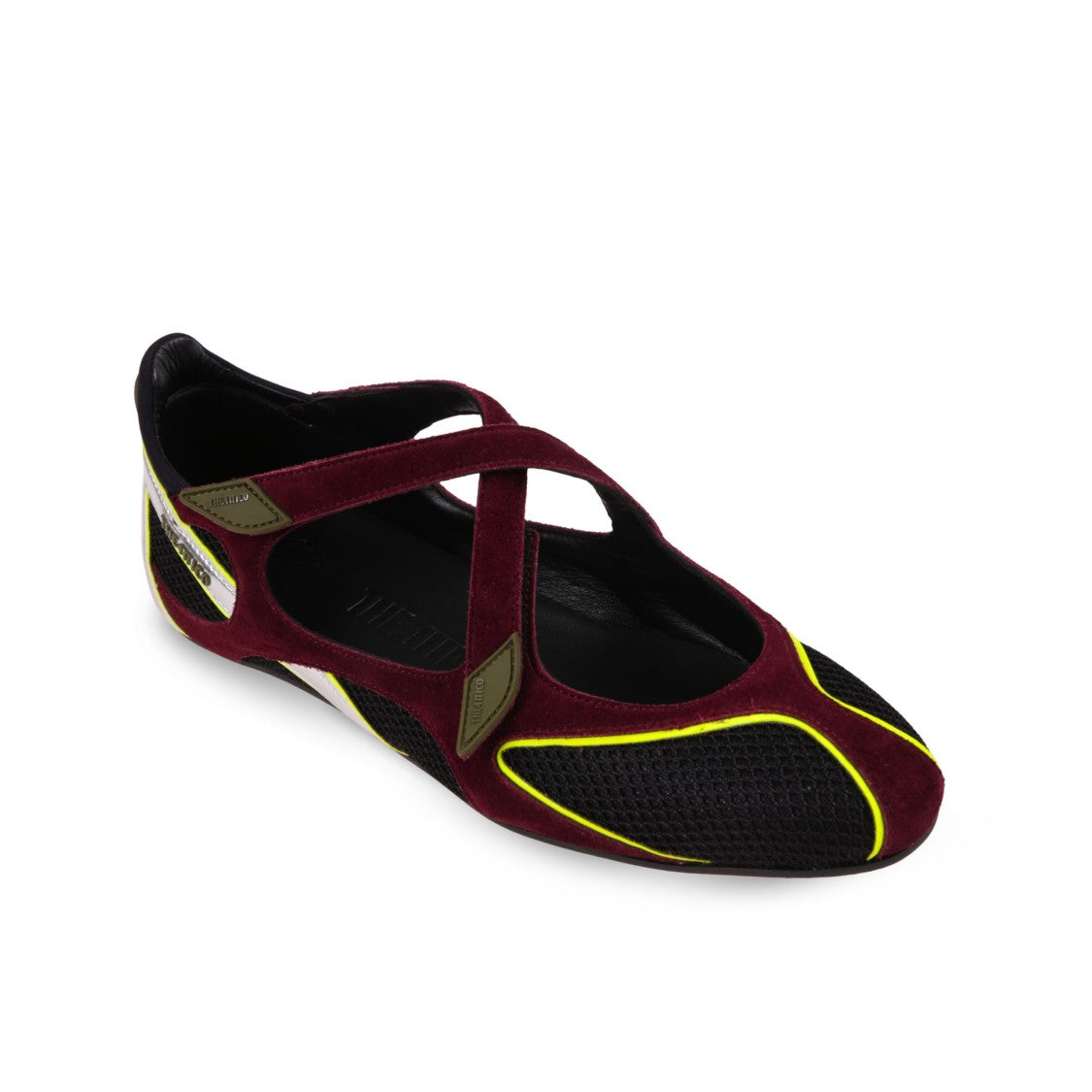 The Attico Crisscross Strap Ballerina Flats
