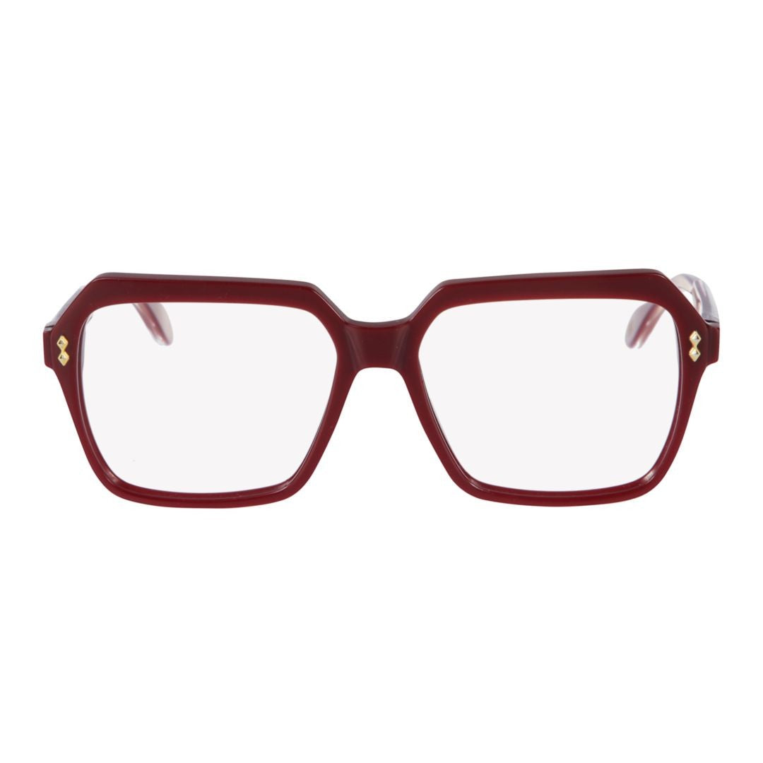 Kador Giada Glamour Oversized Square Frame Eyeglasses With Gold Detailing