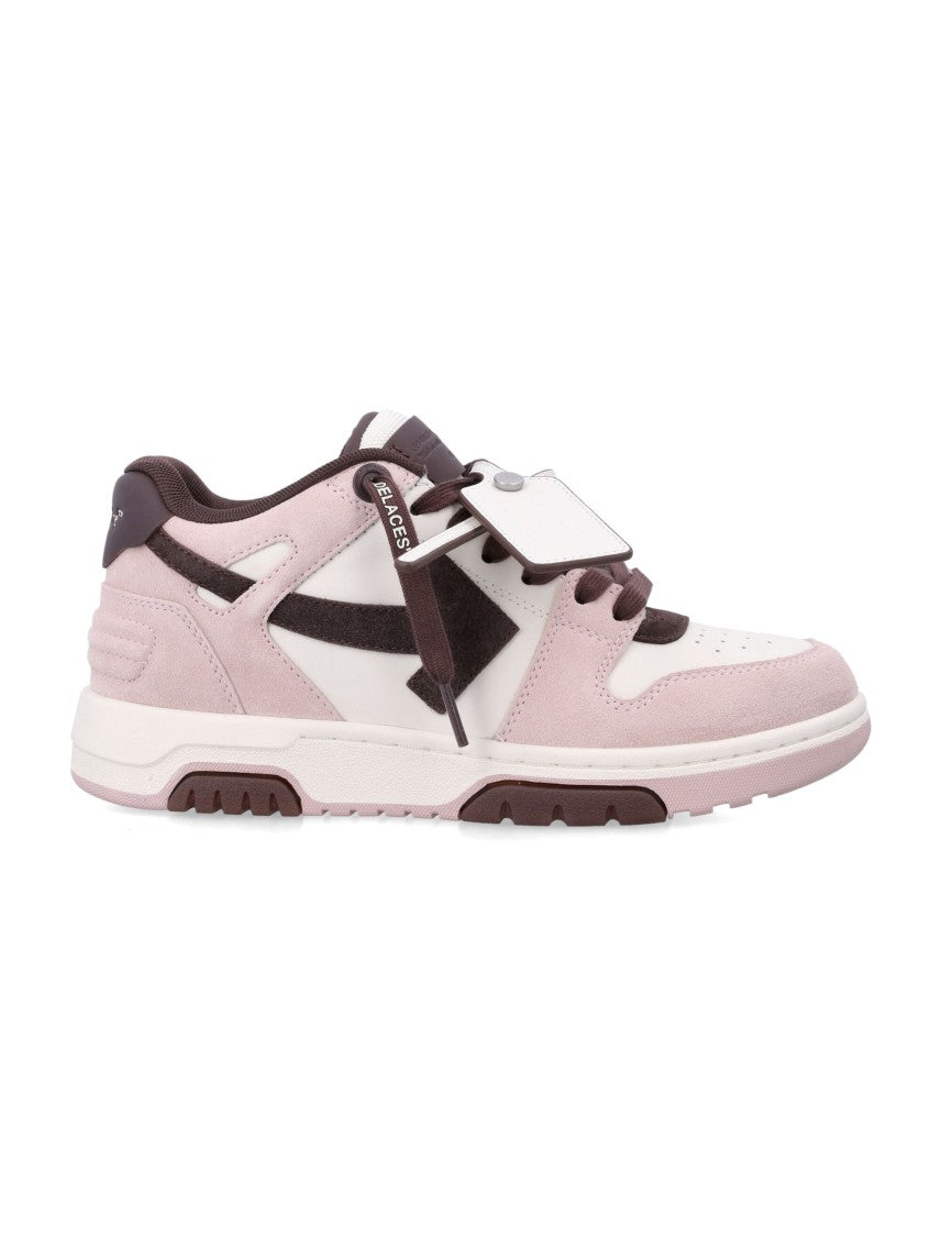 Off-White Arrow Out Of Office Suede Leather Sneakers