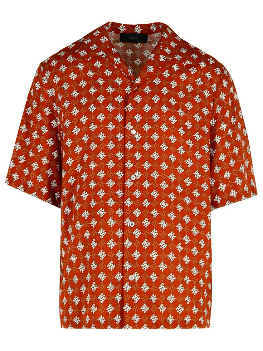 Amiri Starbus' Orange Viscose Shirt