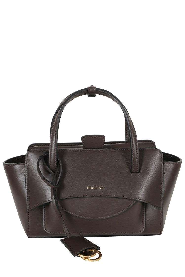 Hidesins Dark Brown Small Flap S Pocket Leather Shoulder Bag