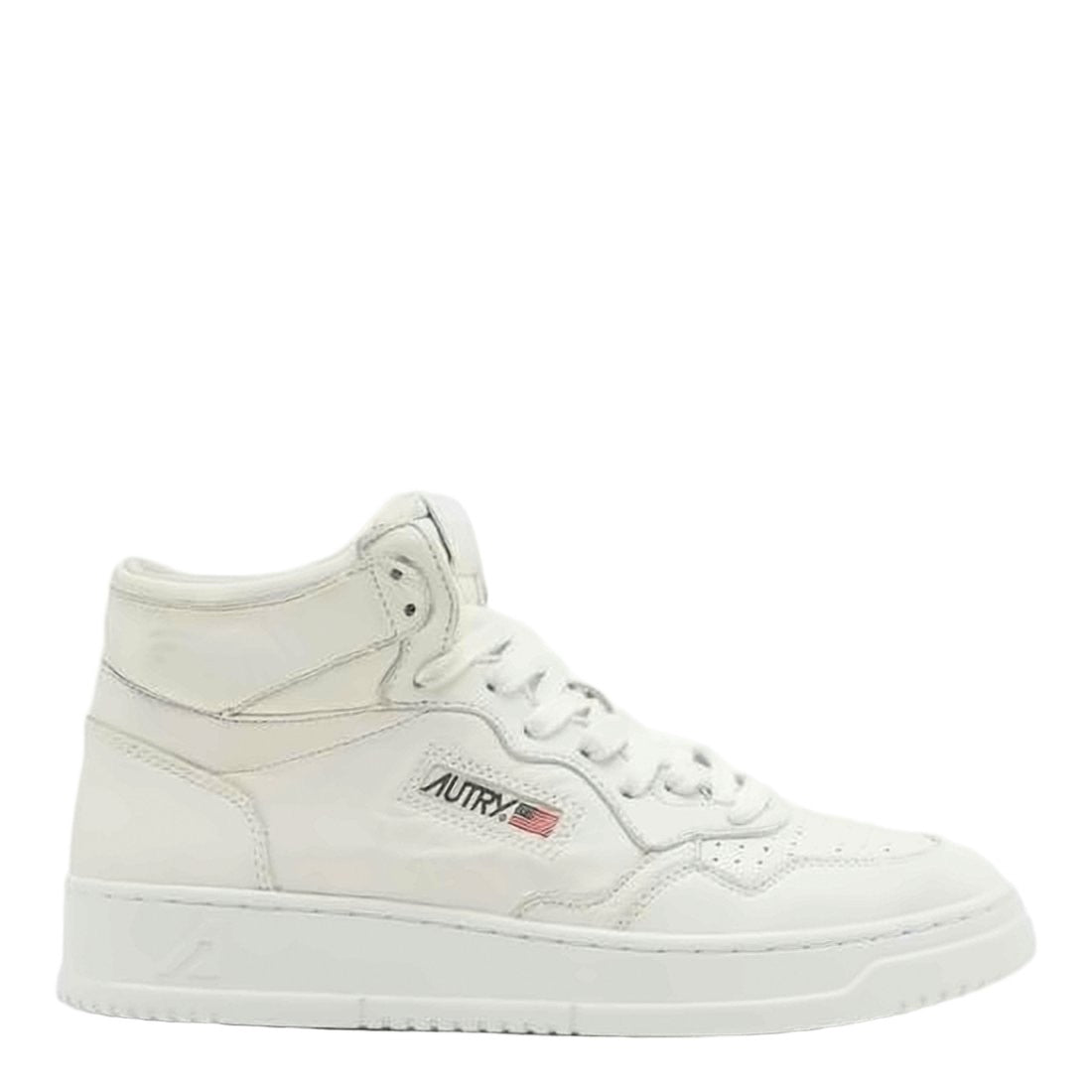 Autry High-Top Goat Leather Sneakers With Monochromatic Design