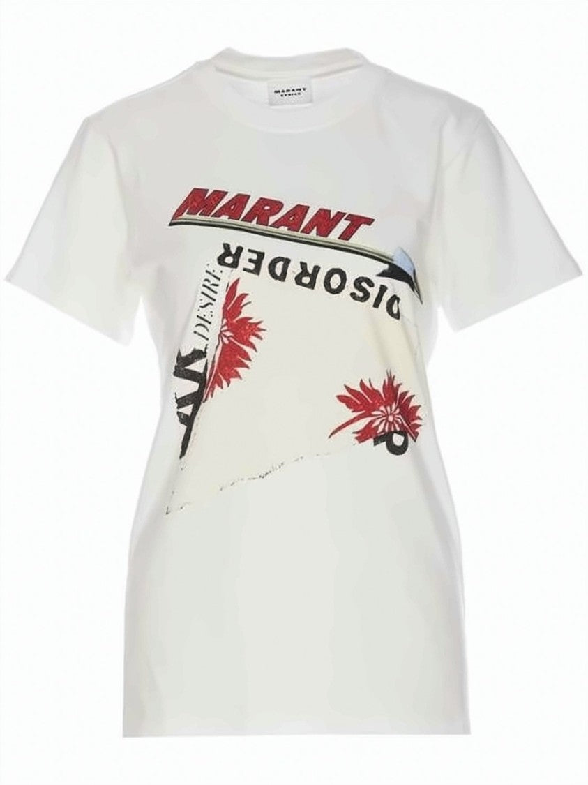 Isabel Marant Relaxed Fit Graphic Print Short-Sleeved T-Shirt