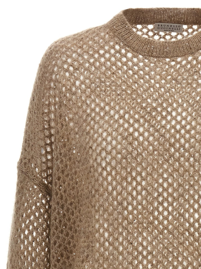 Brunello Cucinelli Rustic Dazzling Net' Sweater