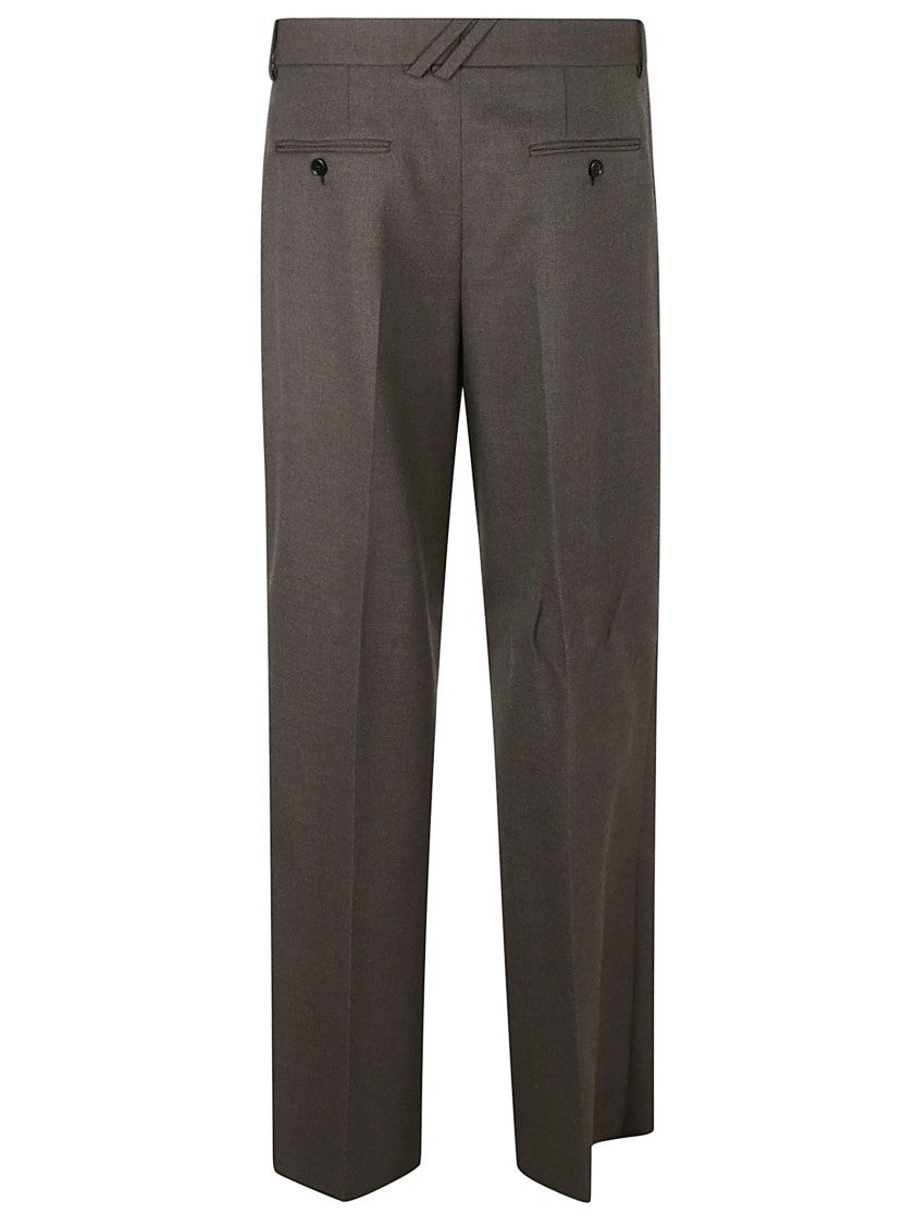 Burberry Tailored Straight Leg Wool Trousers