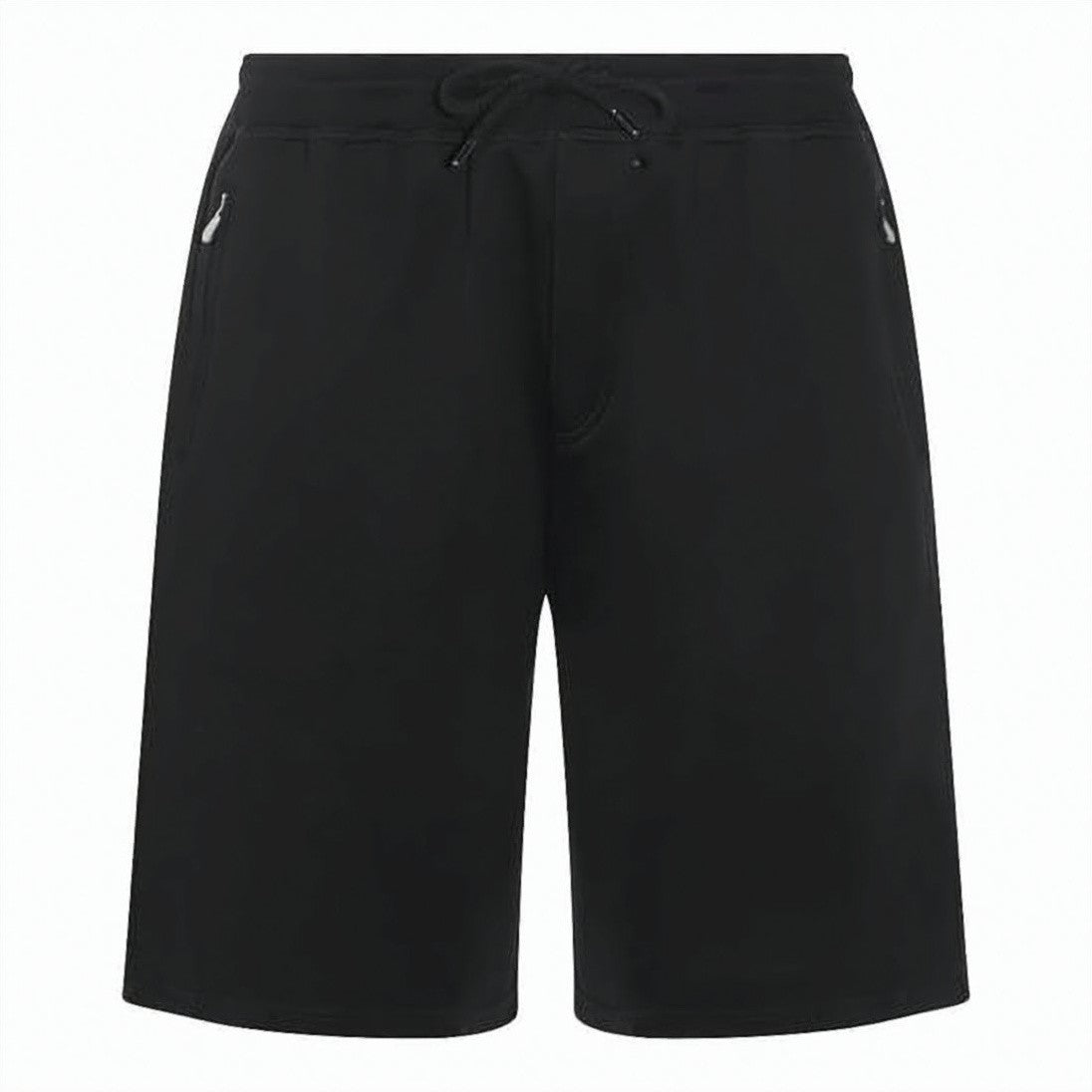 Brunello Cucinelli Minimalist Black Shorts With Drawstring Waistband