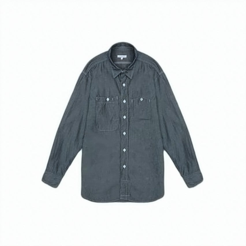 Engineered Garments Relaxed Fit Grey Long-Sleeve Shirt