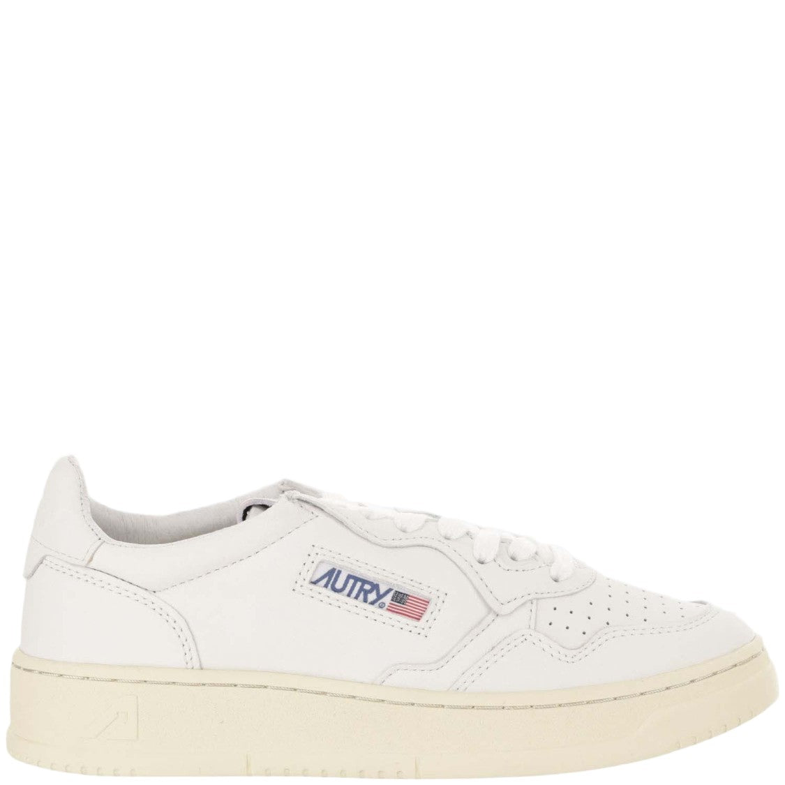 Autry Medalist Low Sneakers With Perforated Round Toe