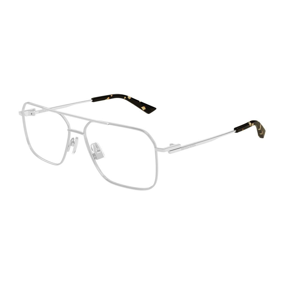Bottega Veneta Bv1384o Ribbon Line Caravan Silhouette Silver Metal Eyeglasses