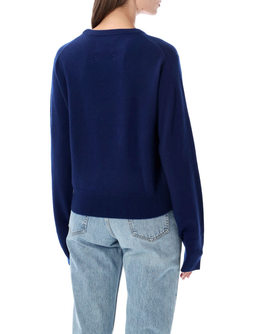 Extreme Cashmere March Lightweight Ribbed Cashmere Crewneck Sweater