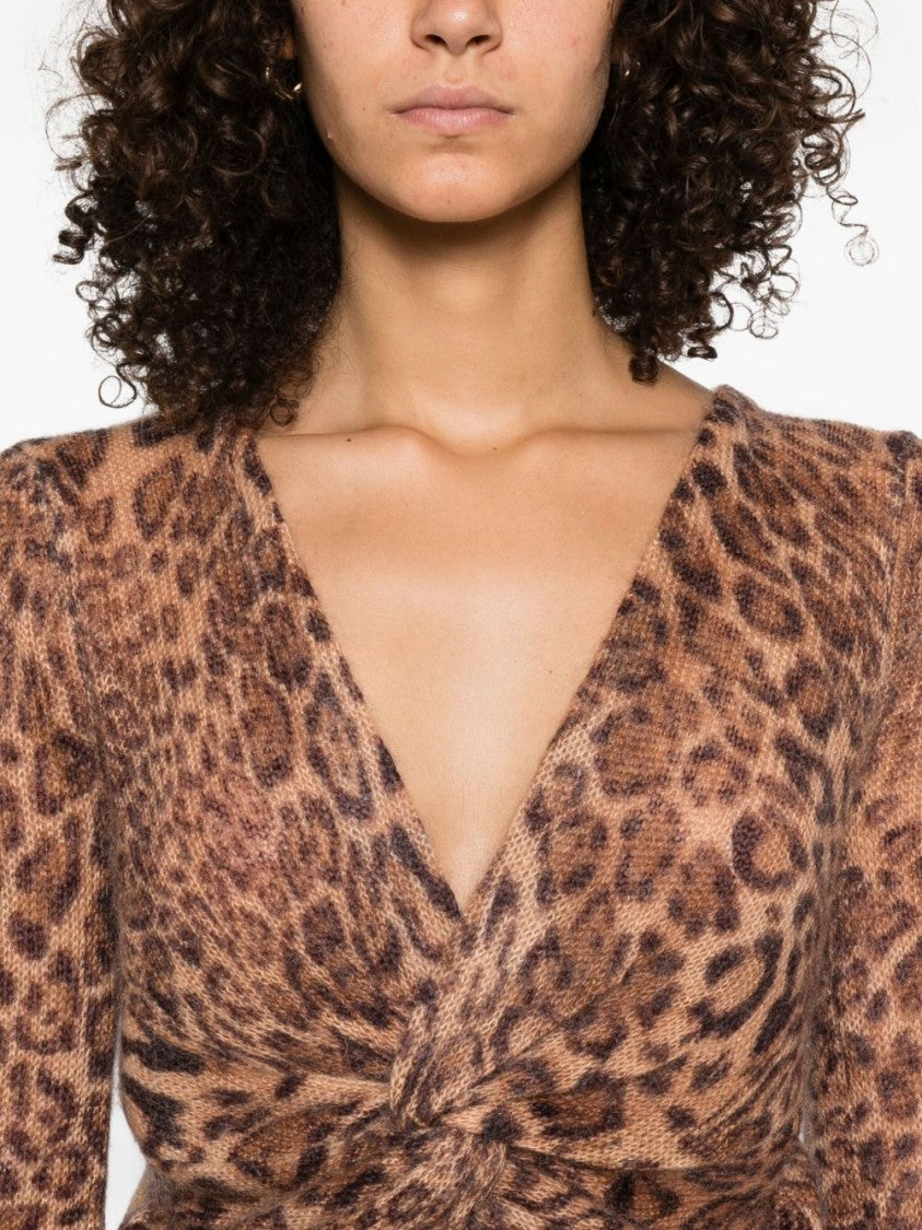 Twin-Set Cropped Sweater With Twisted Front