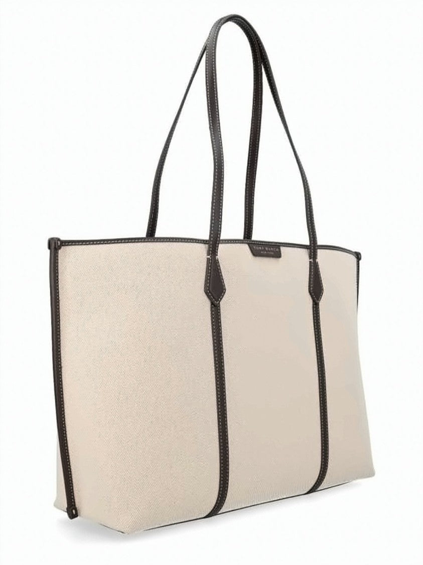 Tory Burch Textured Fabric Shoulder Bag With Sturdy Handles