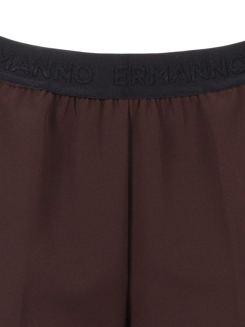 Ermanno Scervino Straight-Leg Tailored Pants With Clean Waistband And Smooth Finish