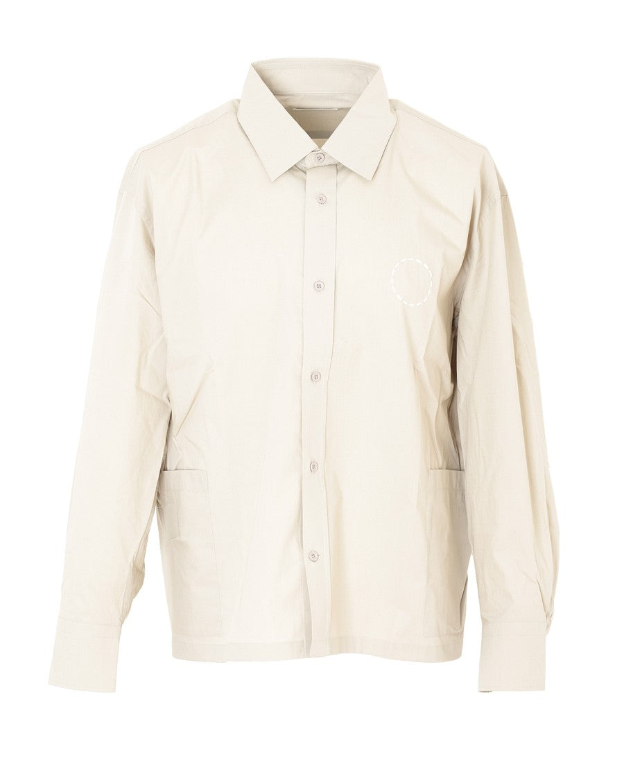 Craig Green Beige Cotton Circle Shirt With Pointed Collar