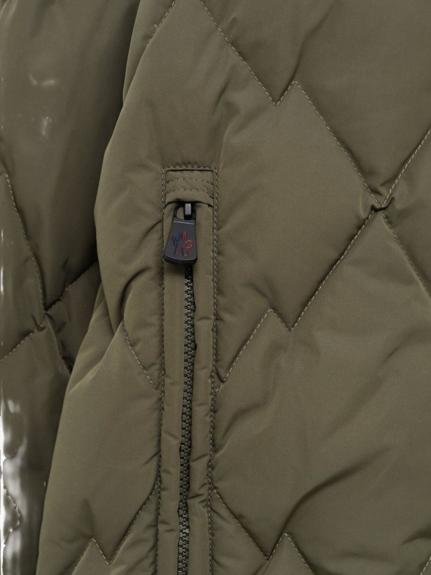 Moncler Grenoble Casual Quilted High Collar Zipper Jacket