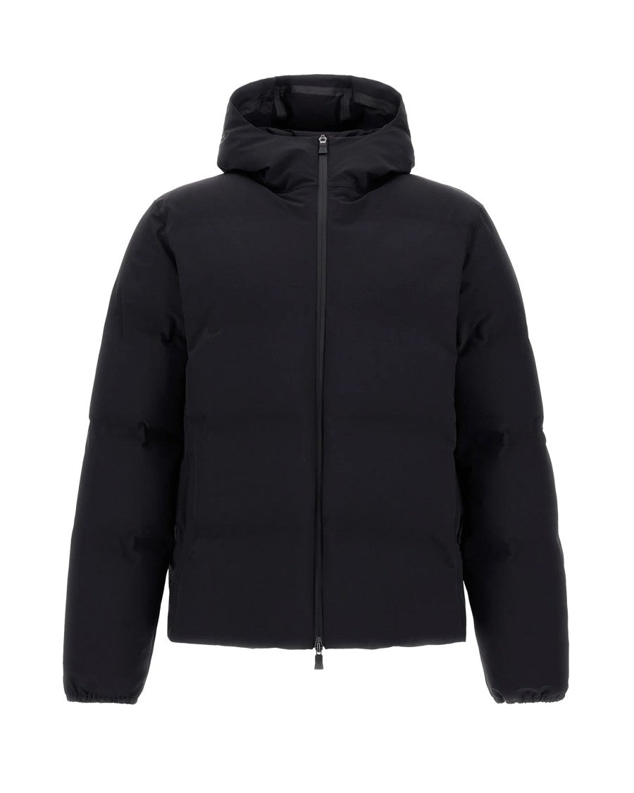 Herno Black In New Impact Stretch Seamless Down Jacket