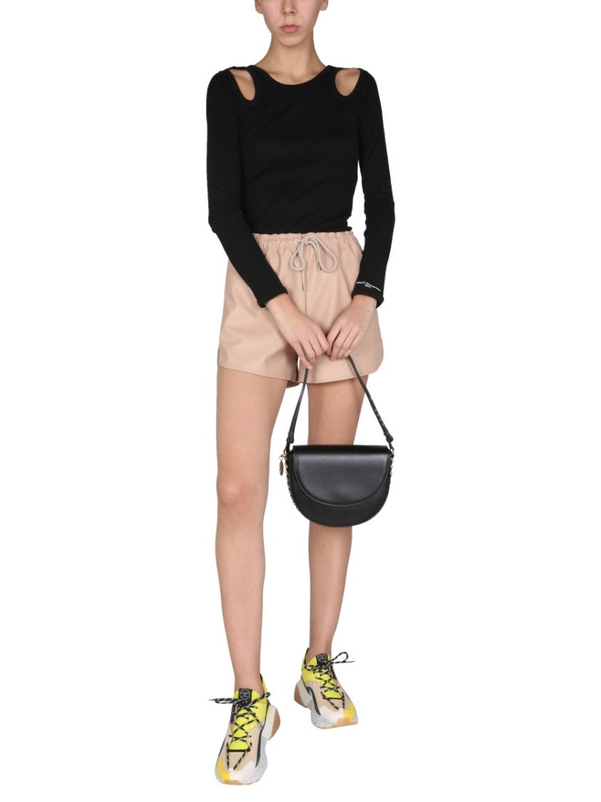 Stella Mccartney Sporty Faux Leather Shorts