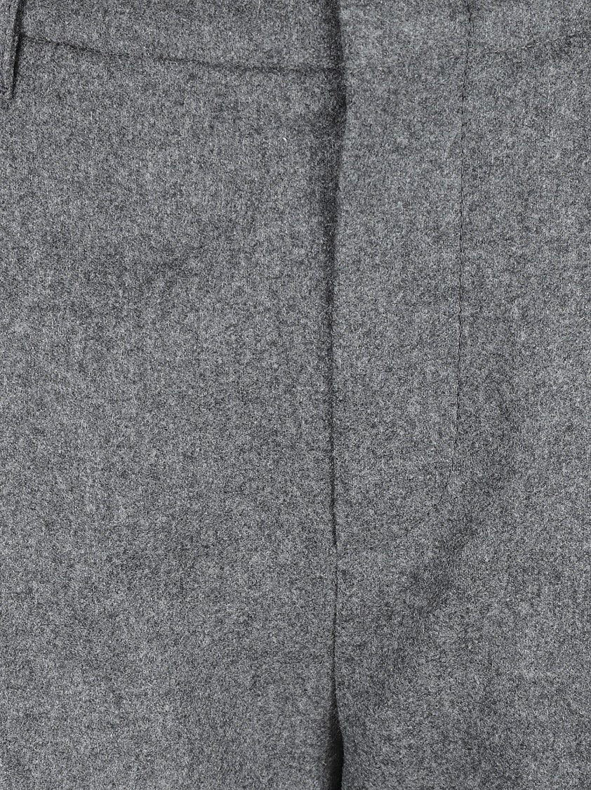 Brunello Cucinelli Tailored Grey Trousers With Front Pleats