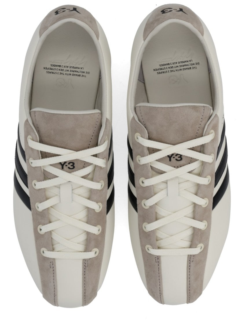 Y-3 Field Smooth Leather Suede Accents Sneakers