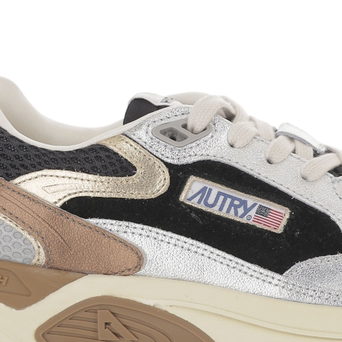 Autry Suede Mesh Terry Lacing Sneakers