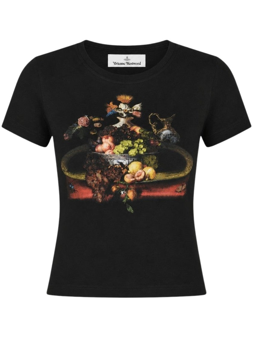Vivienne Westwood Still Life Orb Baby Per' Tee Crop Top