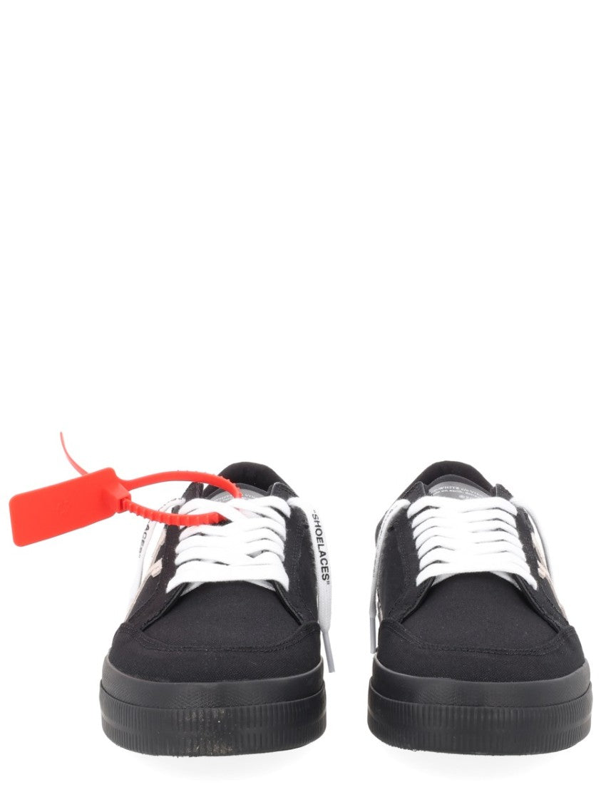 Off-White Black Vulc Low Arrow Logo Canvas Sneakers