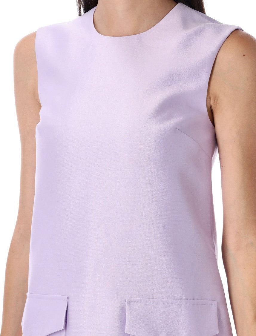 Self-Portrait A Line Tafeta Mini Dress