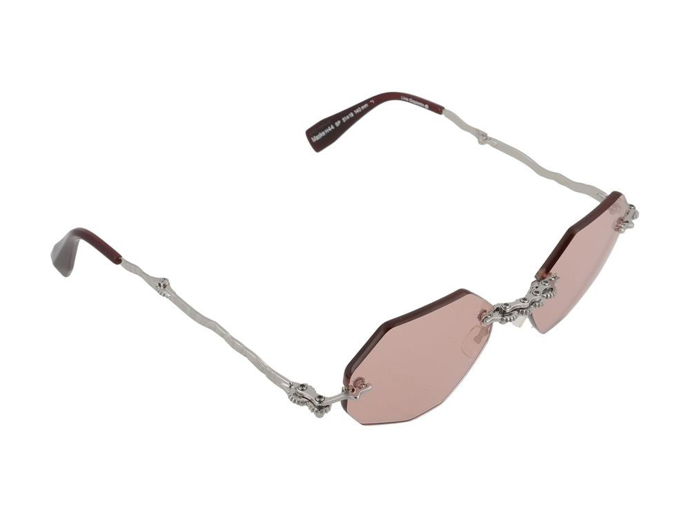 Kuboraum Sculptural Titanium Bridge Rimless Sunglasses