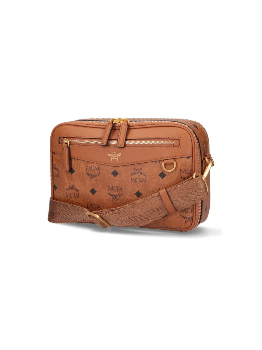 Mcm "Diamond" Shoulder Bag, In Brown "Visetos"