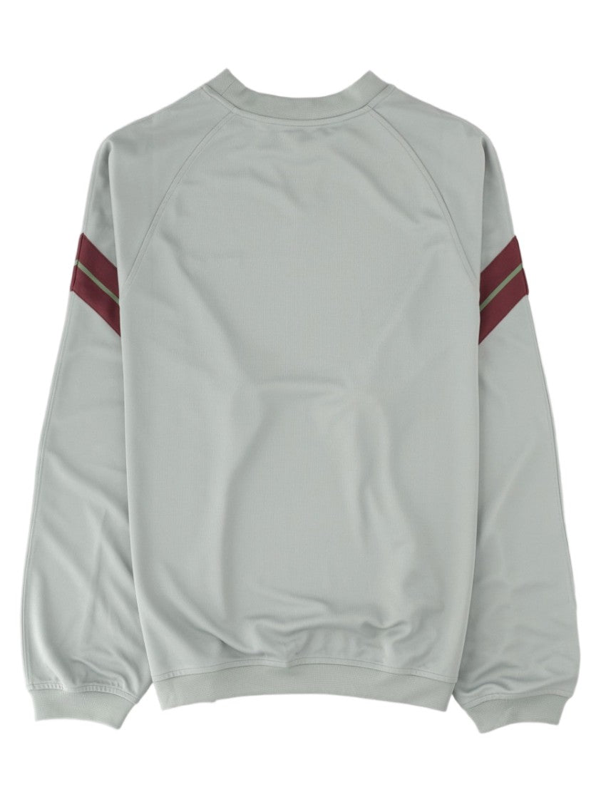 Palm Angels Light Grey Crew Neck Cotton Sweatshirt