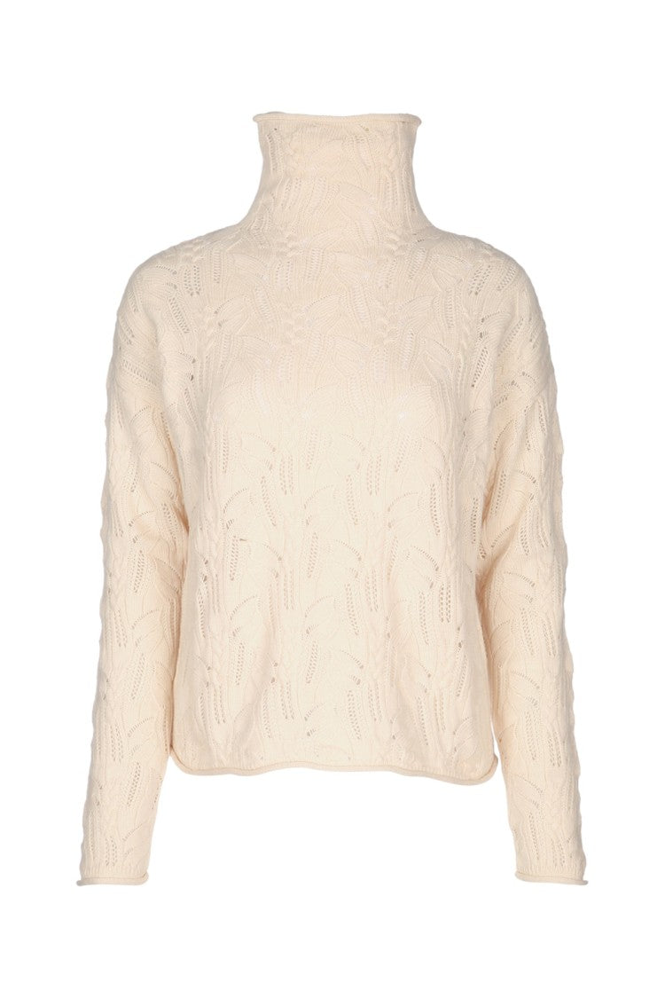Mm Studio Textured High Neck Top