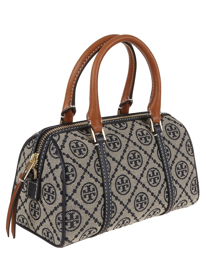 Tory Burch Structured Handbag With Distinctive Logo Motif