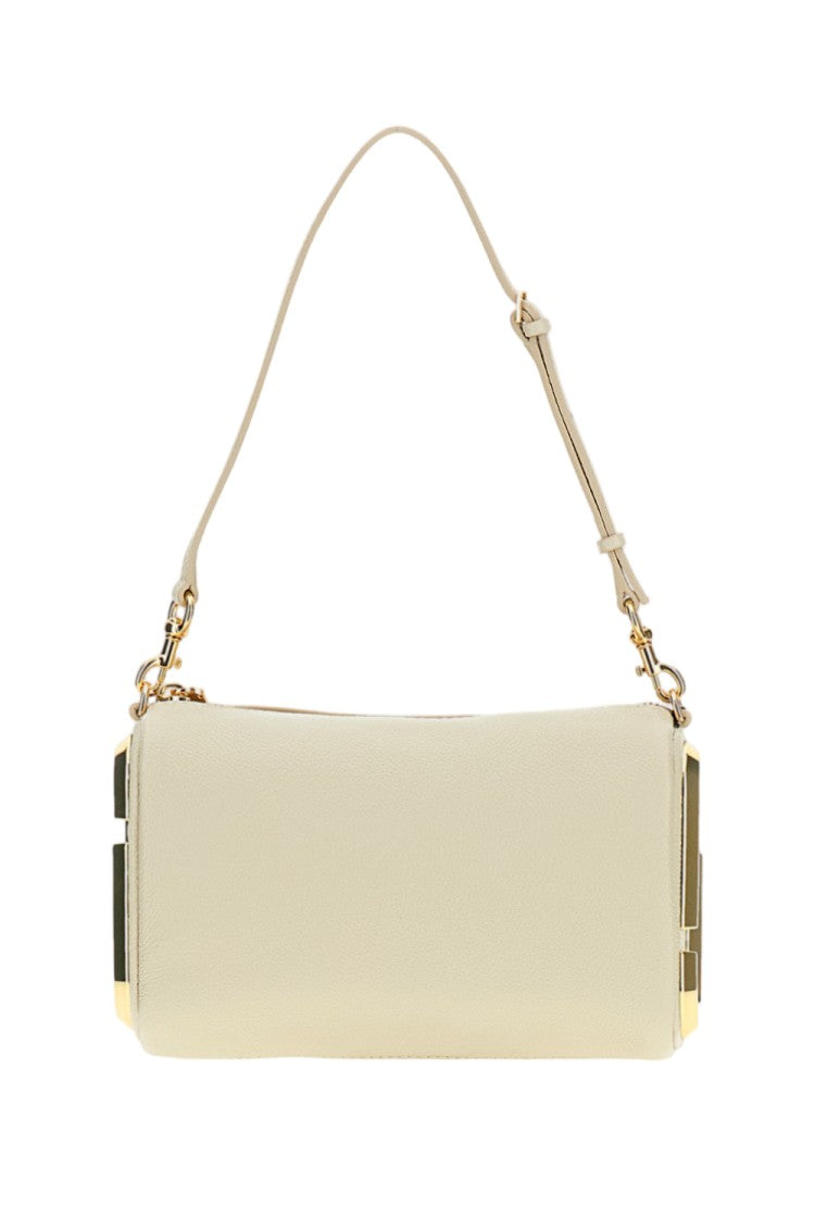 Marc Jacobs White Snapshot Leather Shoulder Bag