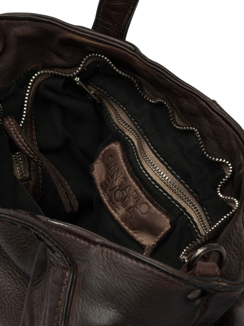 Giancarlo Nevola Textured Calf Leather Shoulder Bag