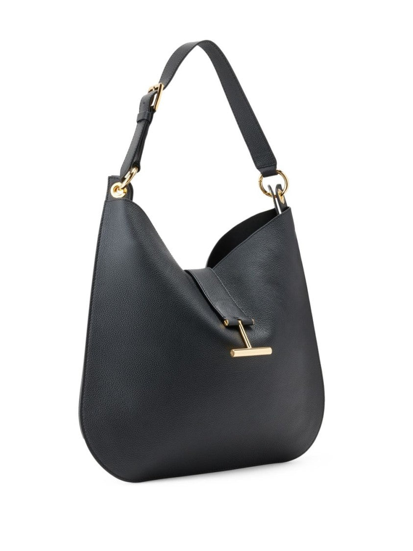 Tom Ford Grained Calf Leather Shoulder Bag