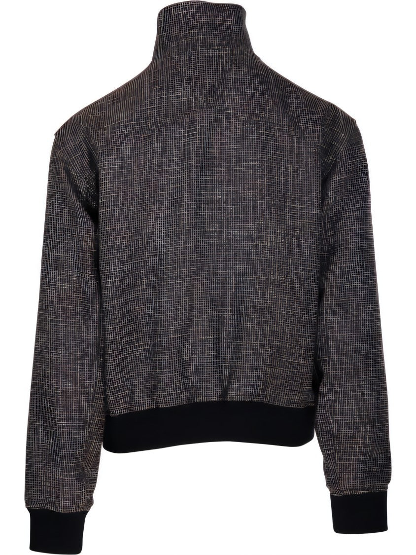 Bottega Veneta Structured Wool-Cotton Blend Jacket With Textured Pattern