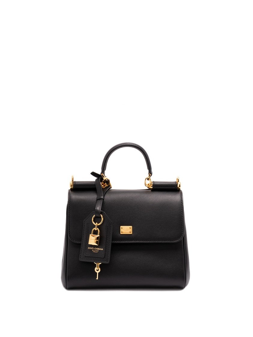 Dolce & Gabbana Structured Calf Leather Handbag
