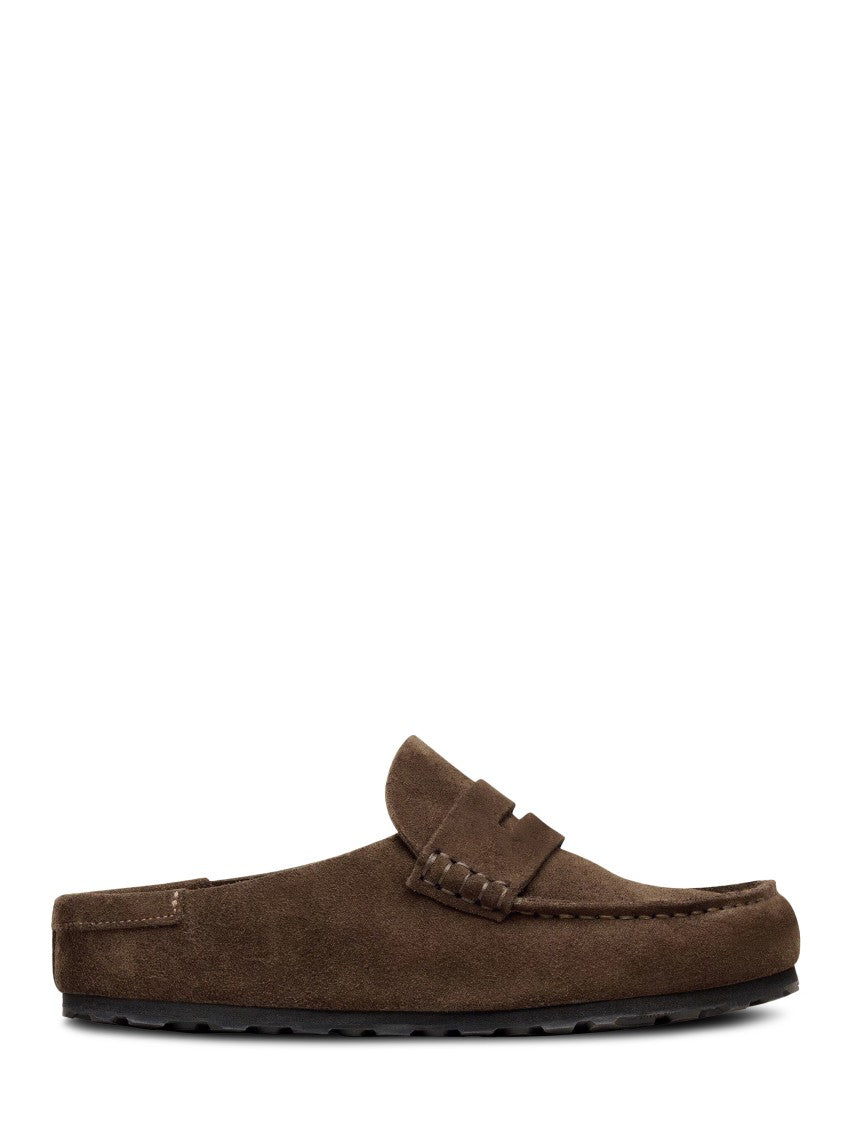 Birkenstock Slip-On Suede Mules With Penny Strap Detail