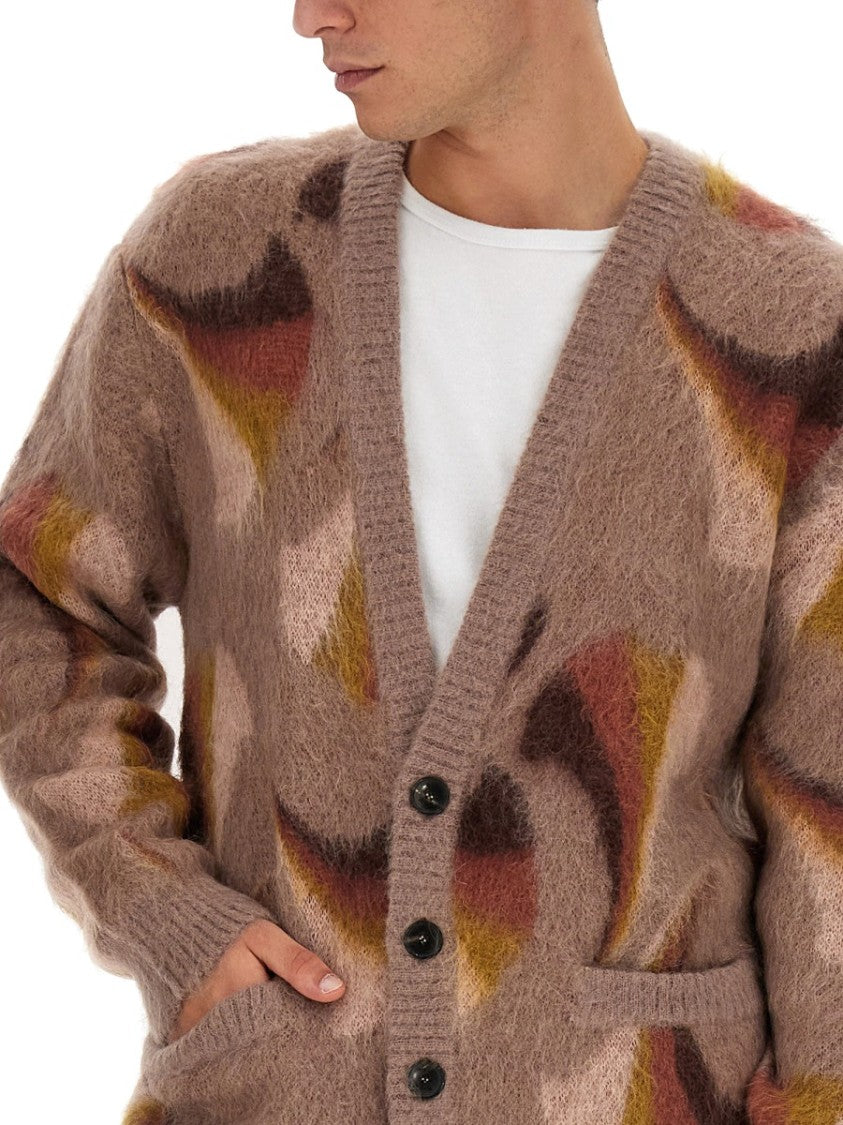 Etro Relaxed V-Neck Cardigan With Textured Surface