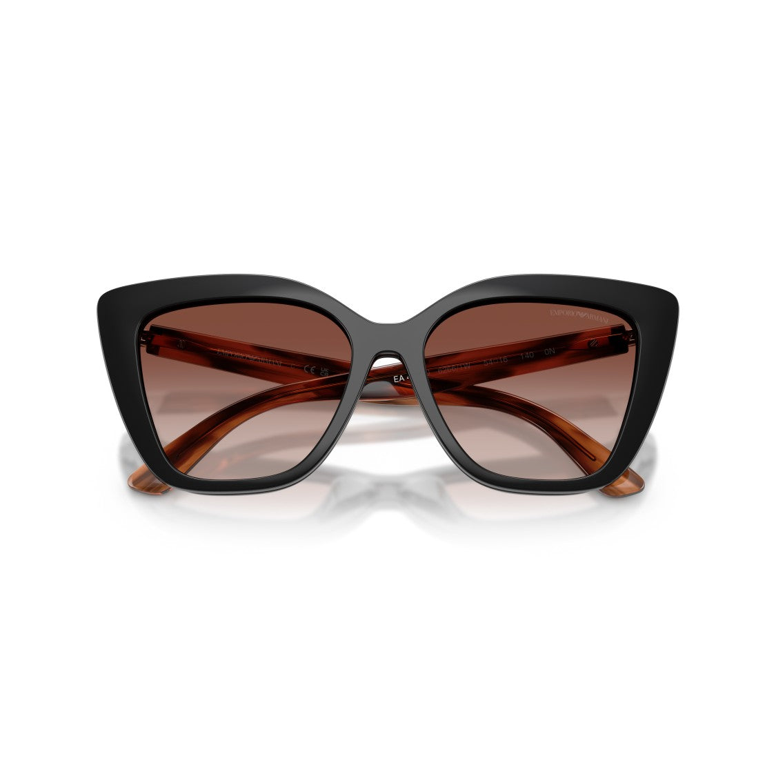 Emporio Armani 0Ea4254u Bold Cat-Eye Sunglasses With Tortoiseshell Temples