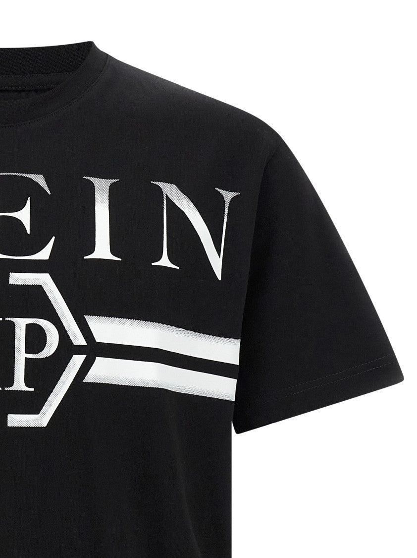 Philipp Plein Iconic Logo Print Crewneck T-Shirt